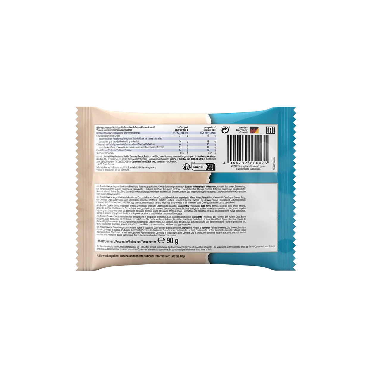 Weider Protein Cookies vegan cookies protéinés 12 pièces Double Choc