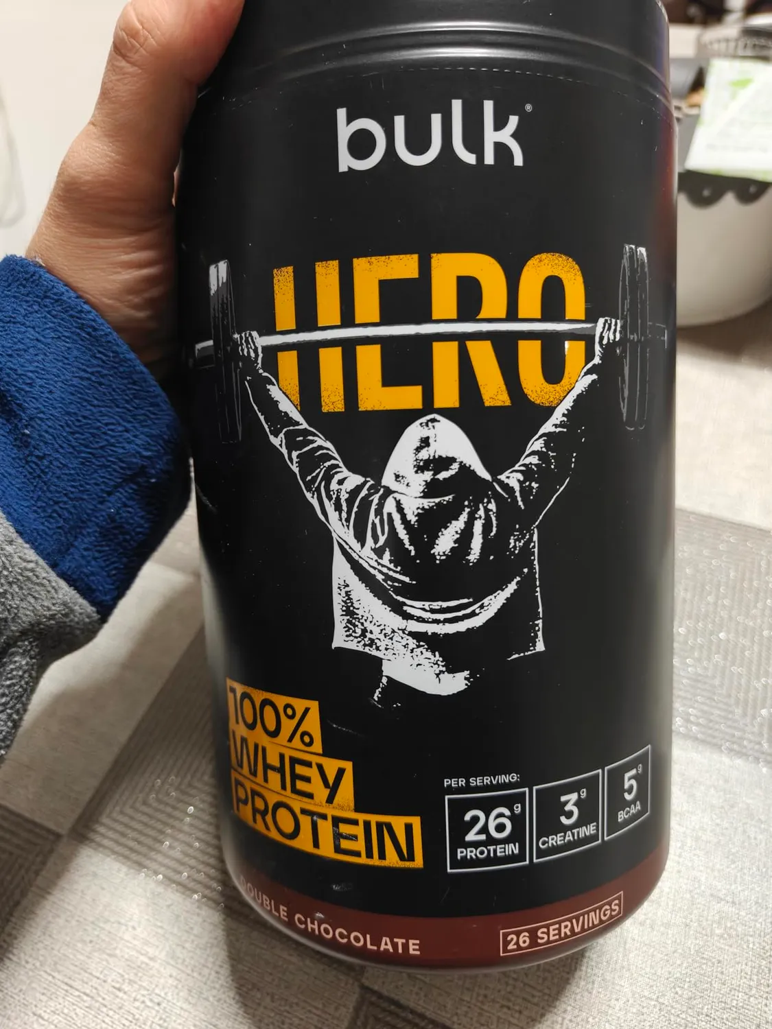 BULK Hero 100% Whey protéine poudre 910 g Double Chocolat créatine