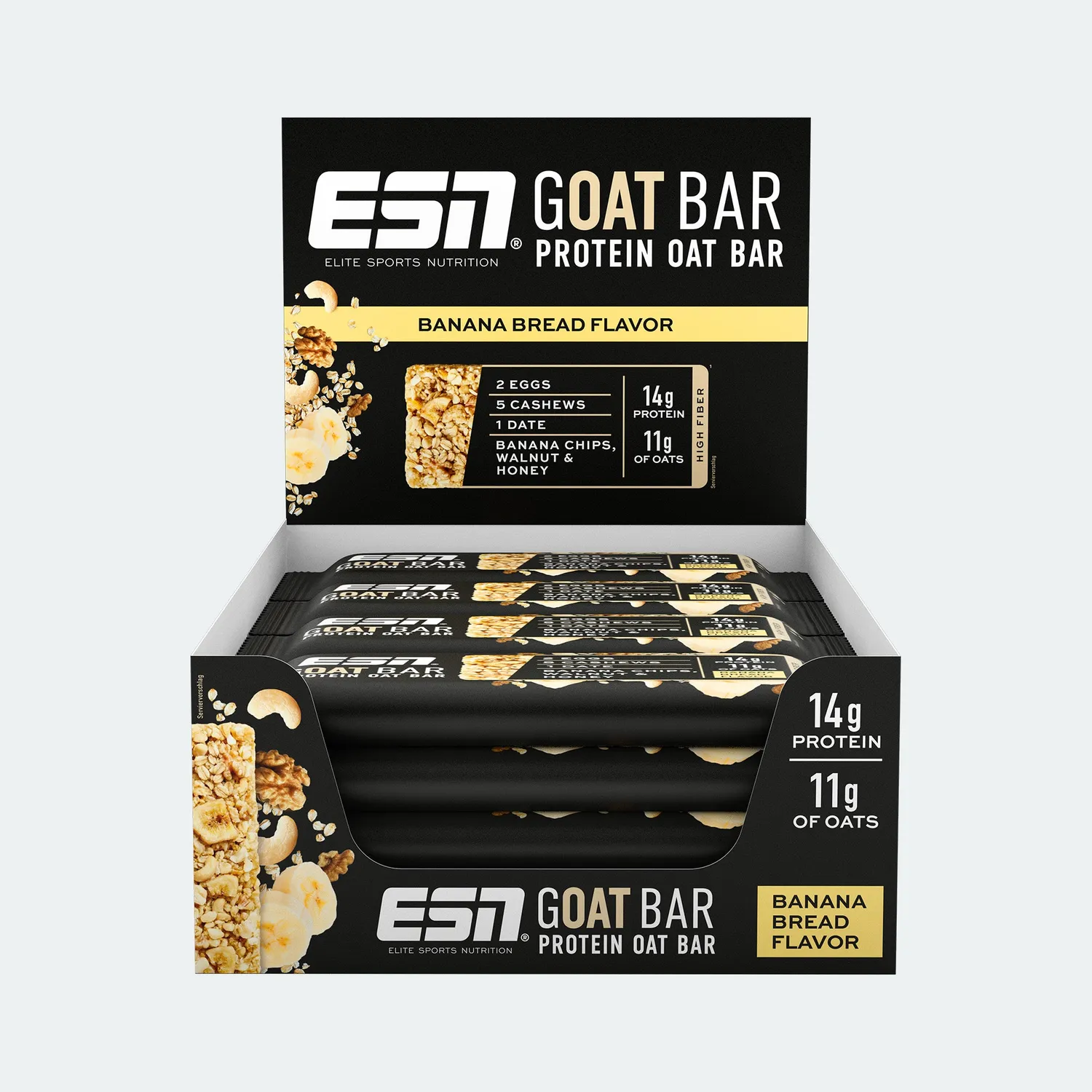 ESN GOAT Bar barre protéinée 12x55g chocolate macadamia