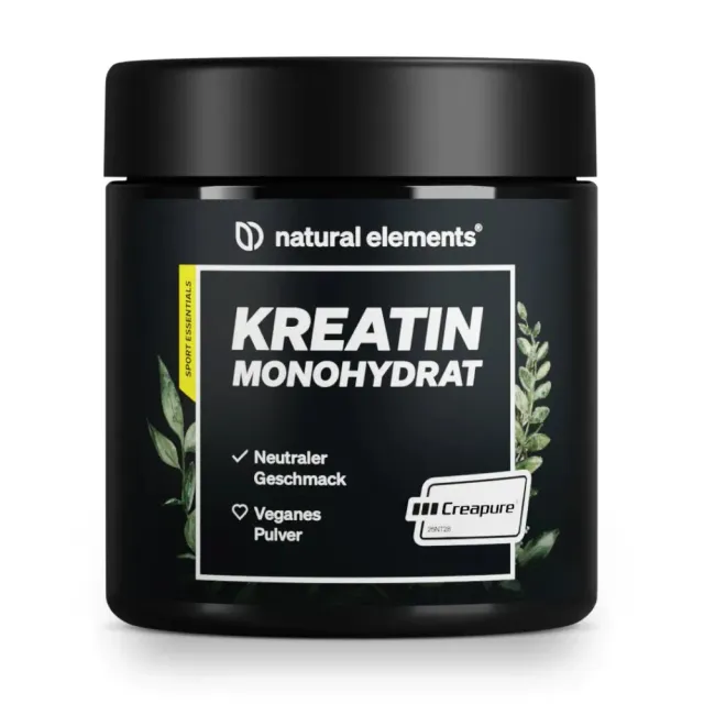 Natural Elements Kreatin Monohydrat Pulver Creapure® créatine 500 g