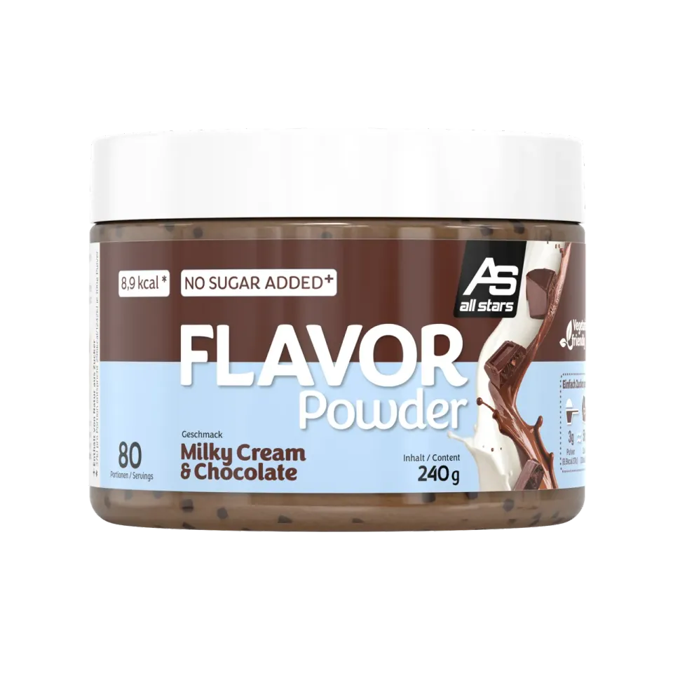 AllStars Flavor Powder poudre aromatisante Milky Cream & Chocolate 240 g sans aspartame