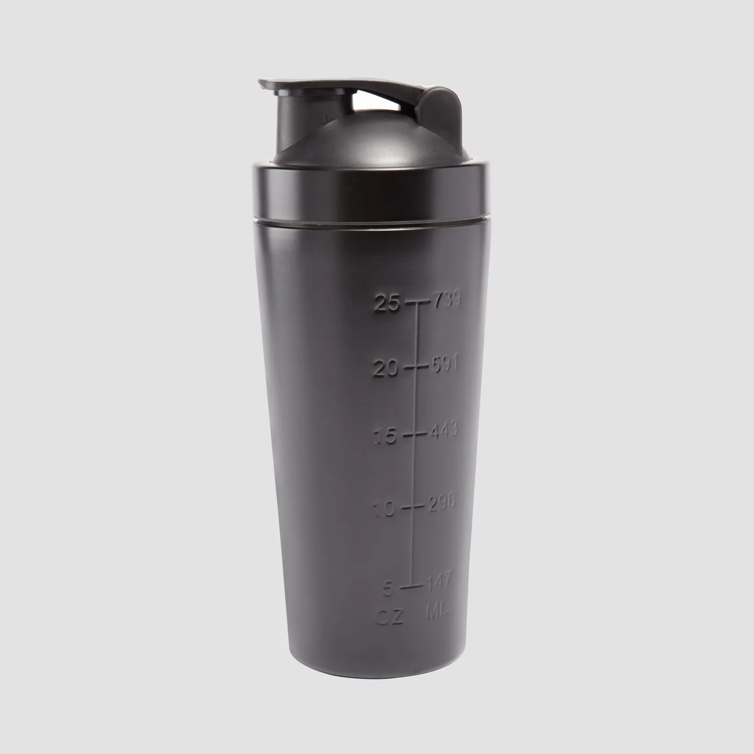 Myprotein shaker en métal noir 750 ml recyclé