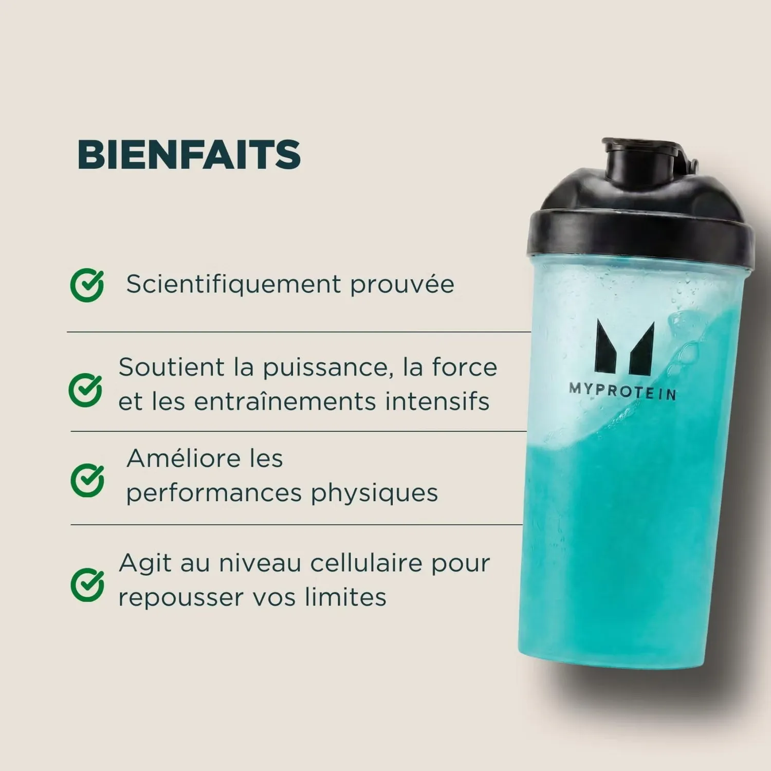 Myprotein Créatine Monohydrate poudre 500 g pure
