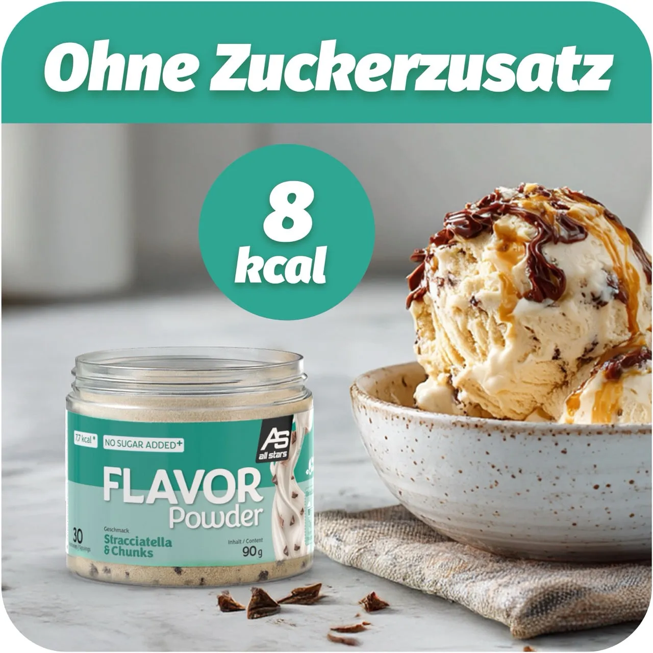 AllStars Flavor Powder poudre aromatisante Vanille 90 g sans sucre ajouté