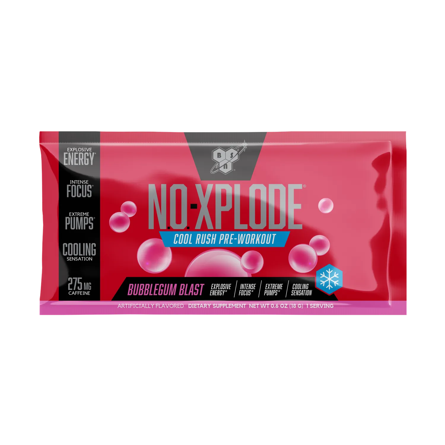BSN N.O.-Xplode Cool Rush pré-workout mango 1 sachet caféine
