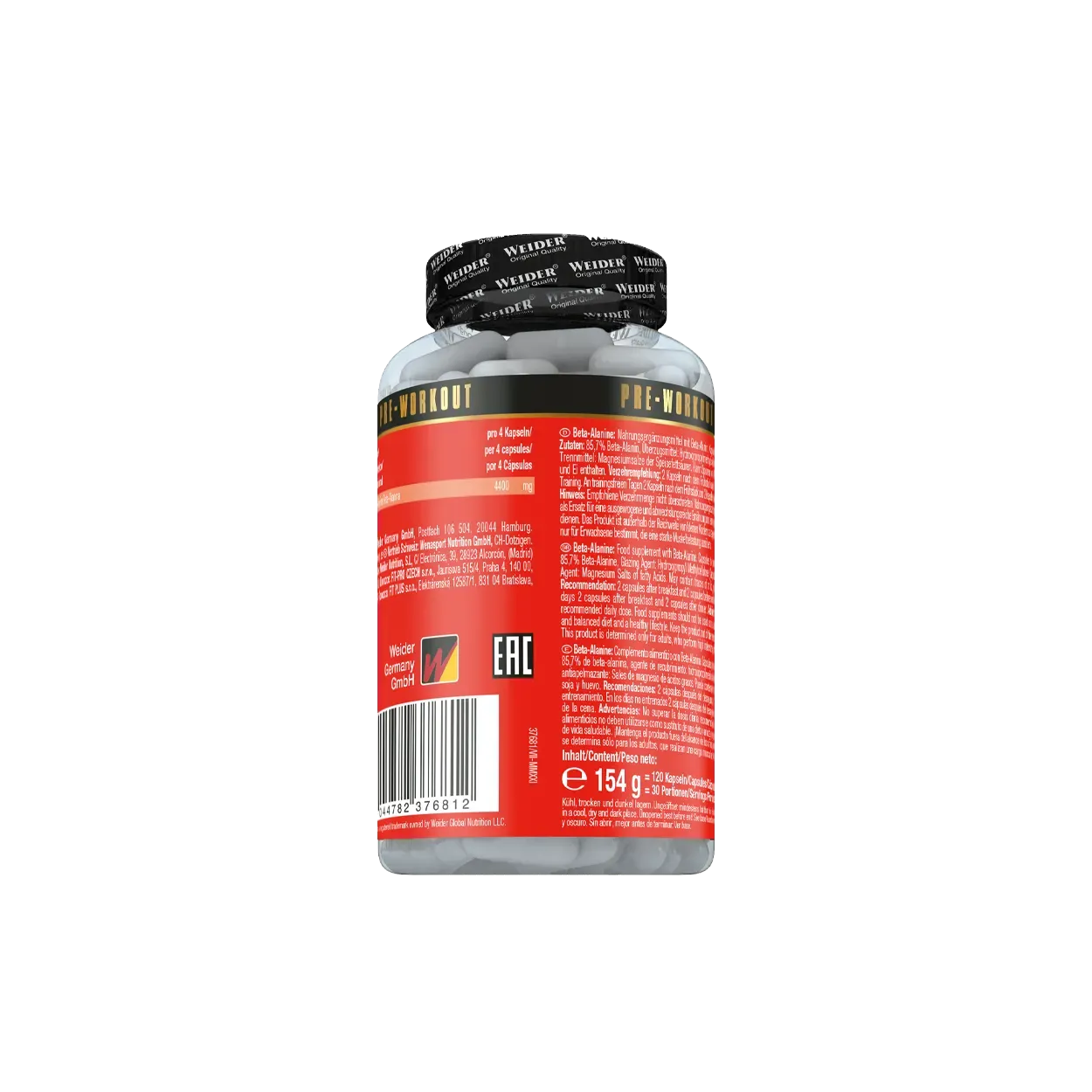 Weider Beta Alanine Caps gélules bêta-alanine 120 capsules