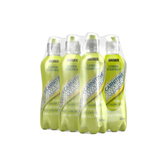 Weider L-Carnitine Water boisson 6 bouteilles orange sans sucre