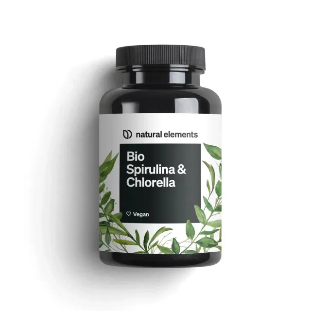 Natural Elements spiruline chlorella bio comprimés 500 1 mois