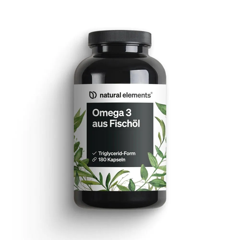 Natural Elements Omega 3 Fischöl Kapseln 365 capsules 6 mois