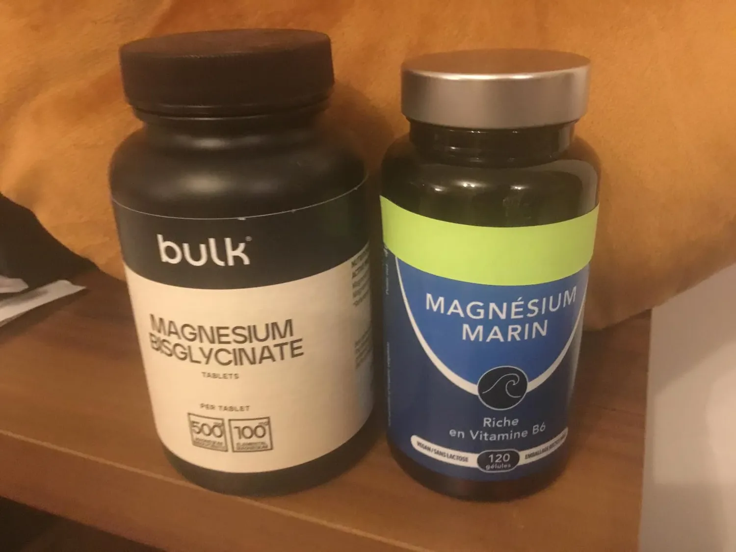 BULK Bisglycinate de magnésium comprimés 500 mg 60 haute biodisponibilité