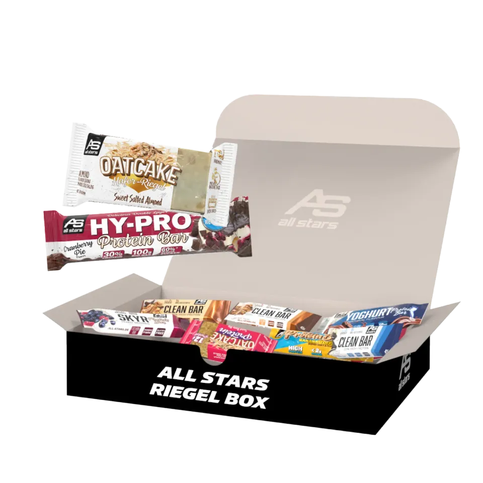 AllStars Riegel-BOX assortiment de barres protéinées 19 pièces saveurs variées
