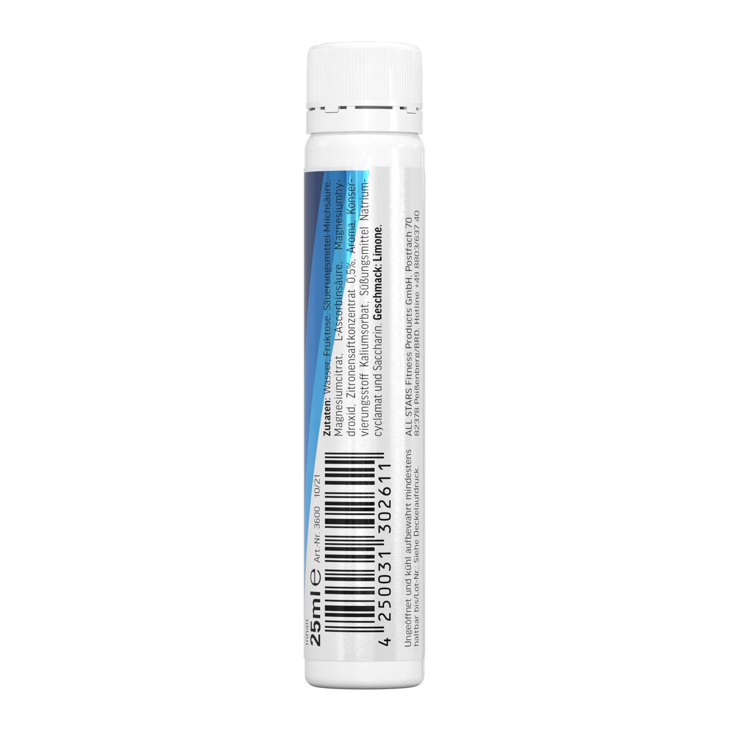 AllStars MAG 250 magnésium liquide ampoule citron 25 ml