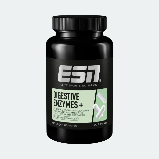 ESN Digestive Enzymes+ 120 gélules 9 enzymes vegan