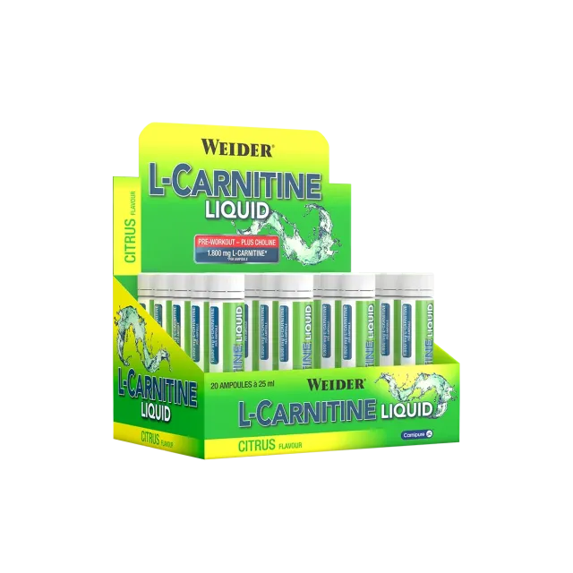 Weider L-Carnitine Liquid ampoules Citrus 20 x 25 ml Carnipure