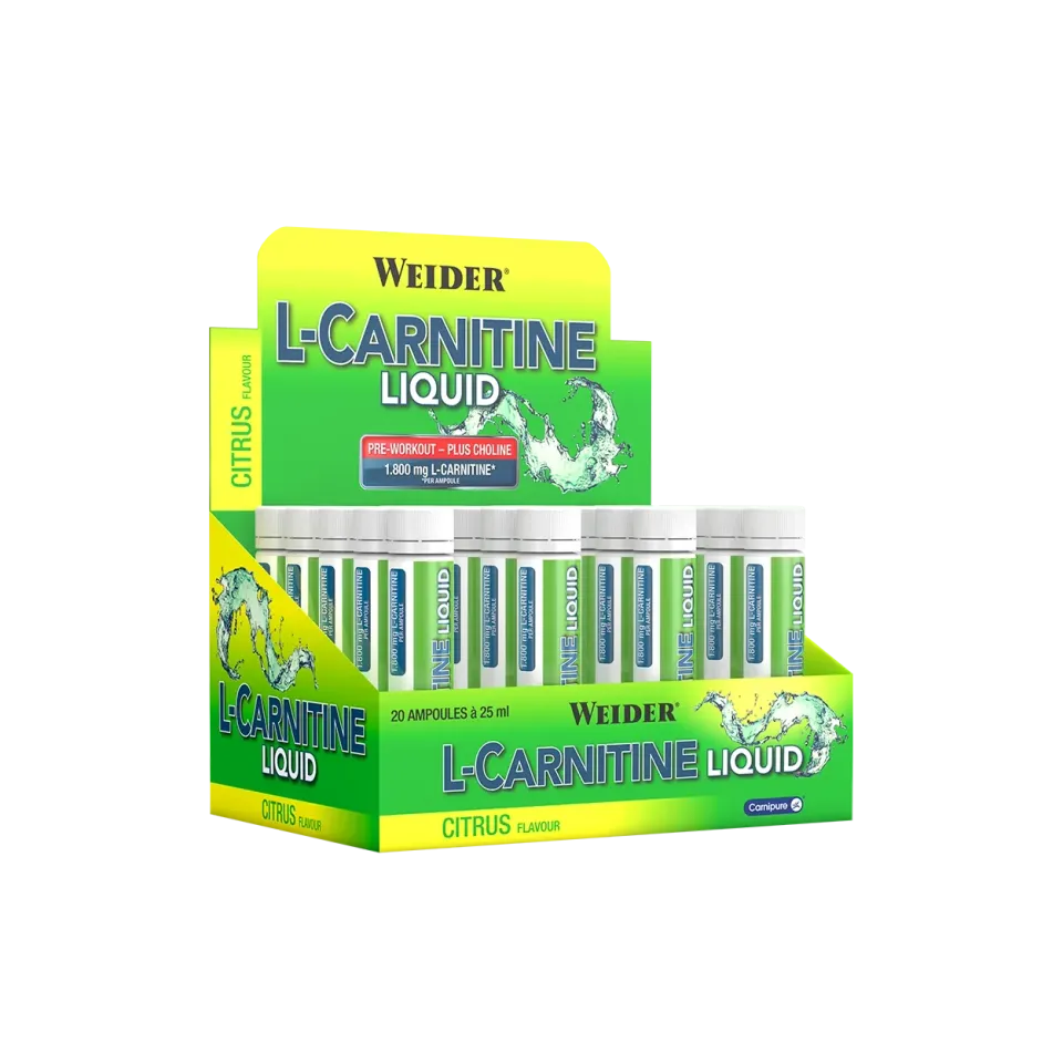 Weider L-Carnitine Liquid ampoules Citrus 20 x 25 ml Carnipure