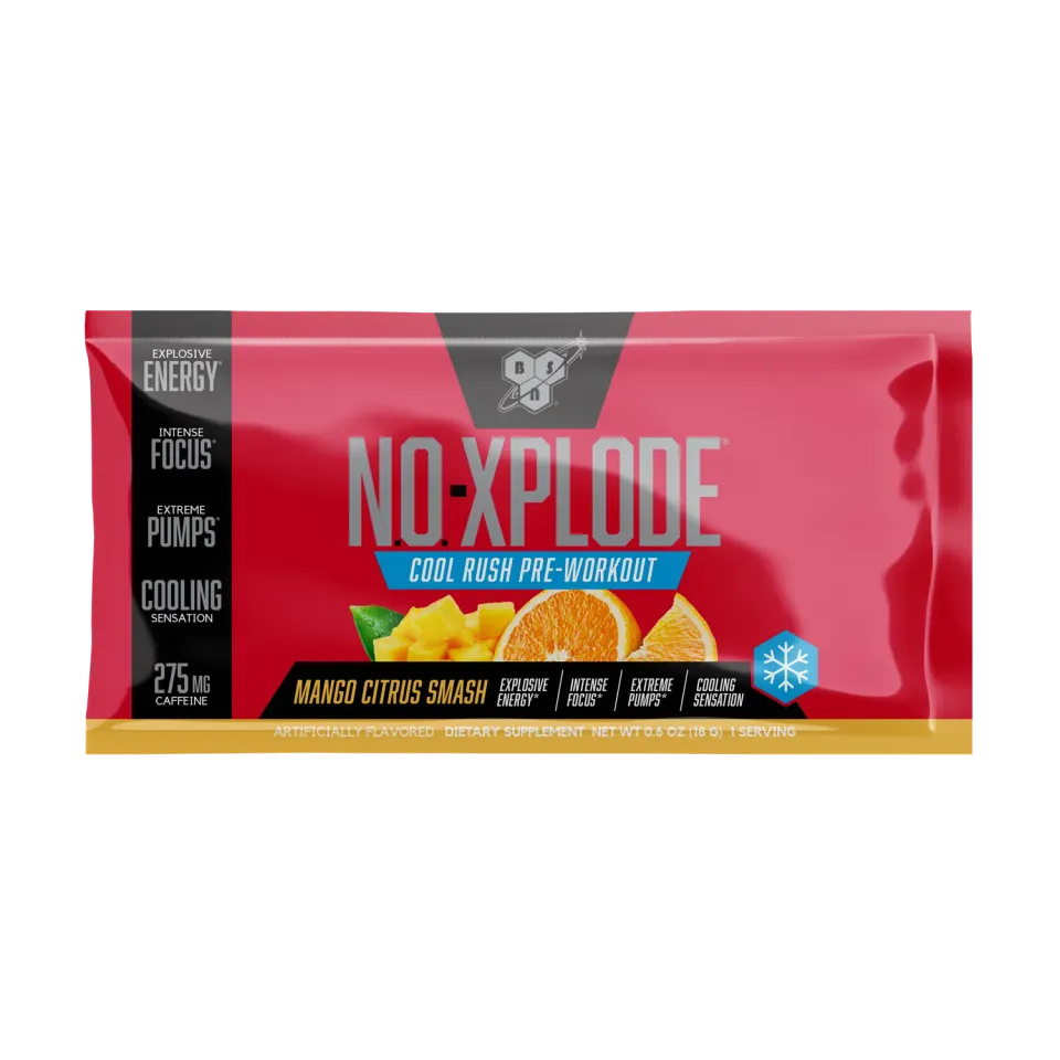 BSN N.O.-Xplode Cool Rush pré-workout mango 1 sachet caféine