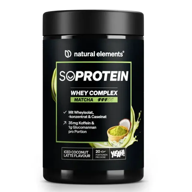 Natural Elements SoProtein Whey Complex Matcha poudre 500 g