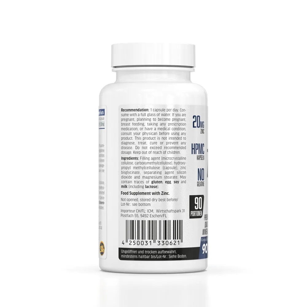 AllStars Pure Zinc gélules 90 unités bisglycinate