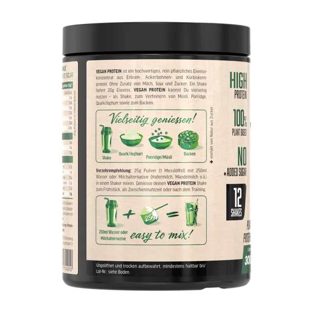 AllStars Vegan Protein poudre protéinée chocolat nougat 300 g végétale