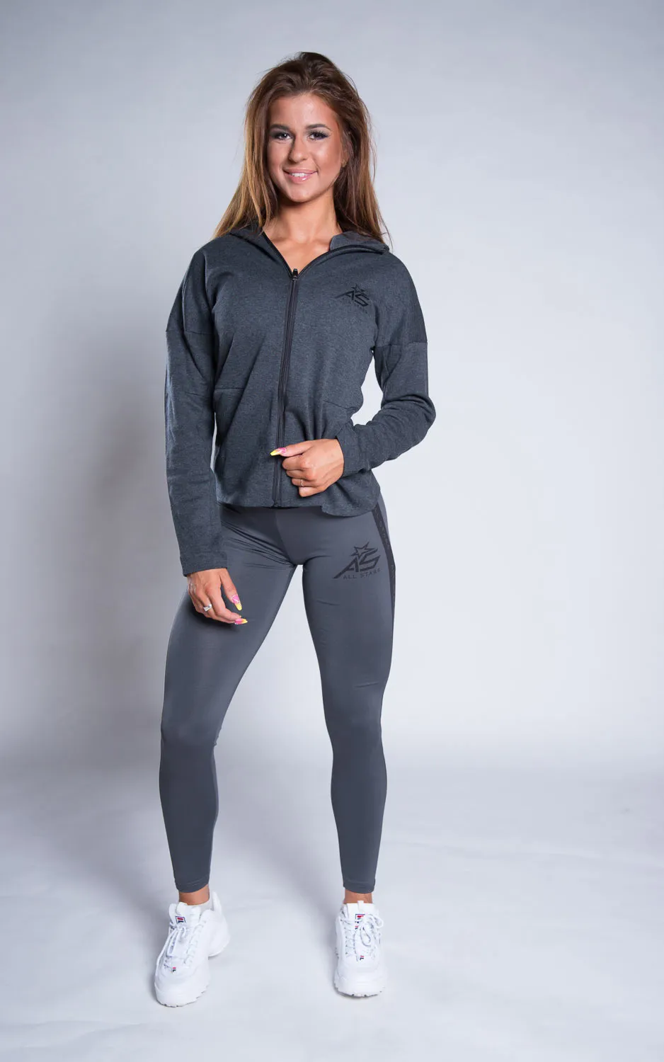 AllStars Hoody Zipper melange sweat zippé XS coton polyester