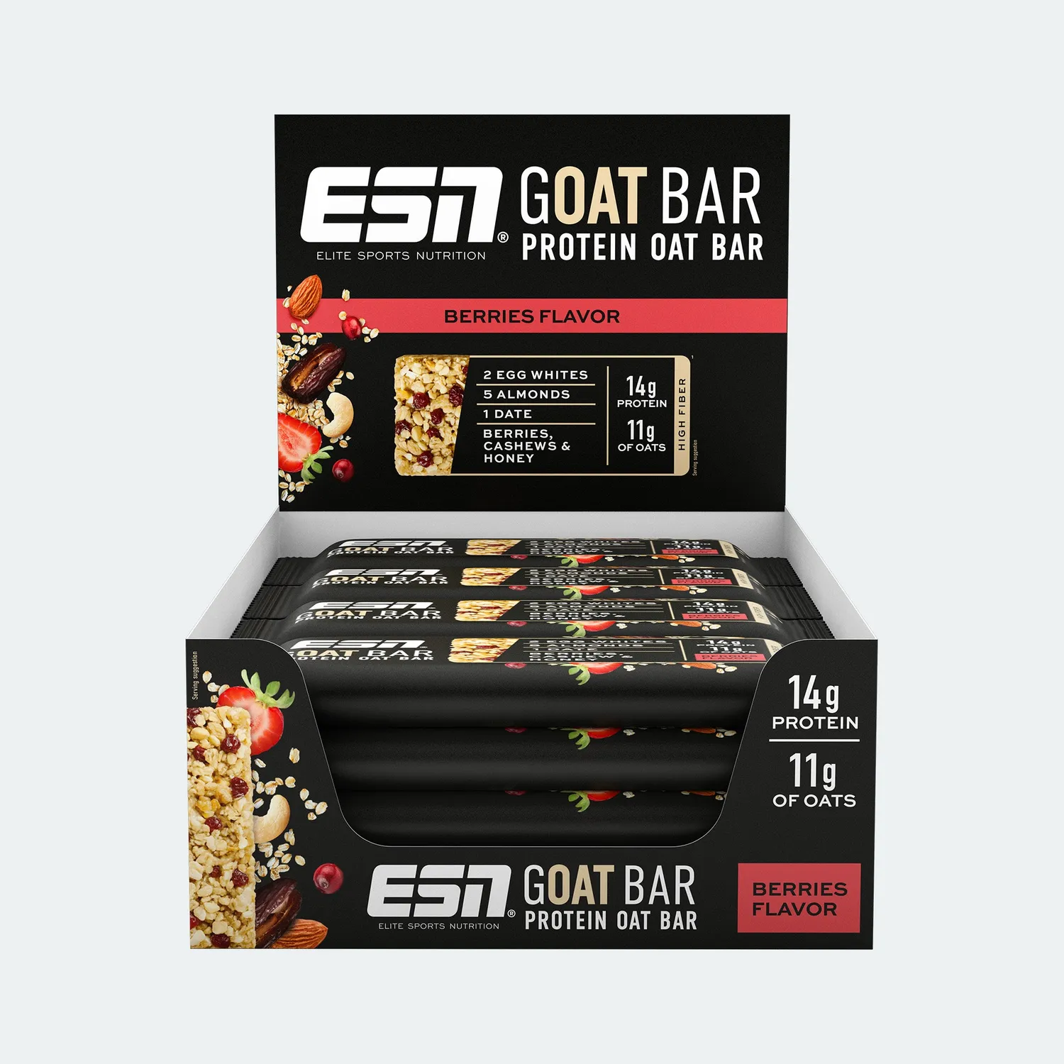 ESN GOAT Bar barre protéinée 12x55g chocolate macadamia