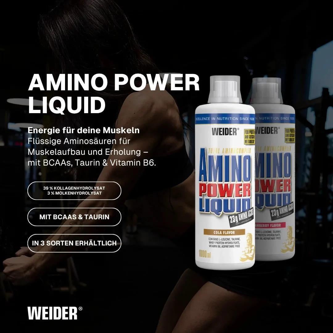 Weider Amino Power Liquid boisson acides aminés Cola 1000 ml